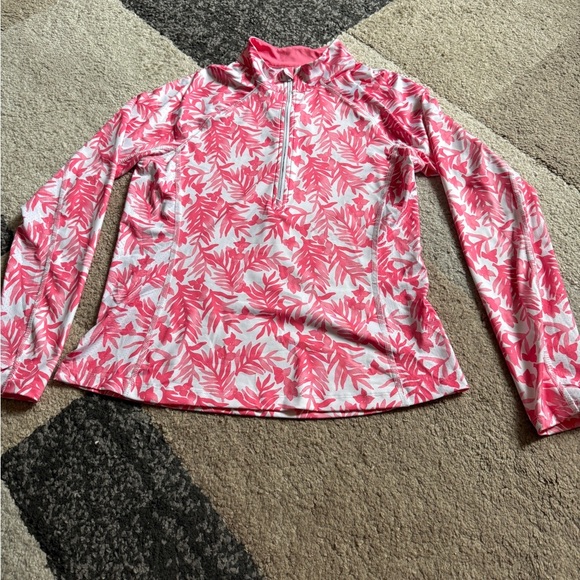 Vineyard Vines Tops - Vineyard Vines Pink and White Performance Top